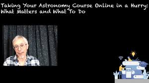 online astronomy courses