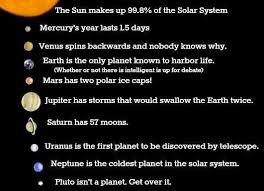 solar system facts