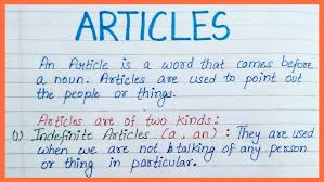 articles